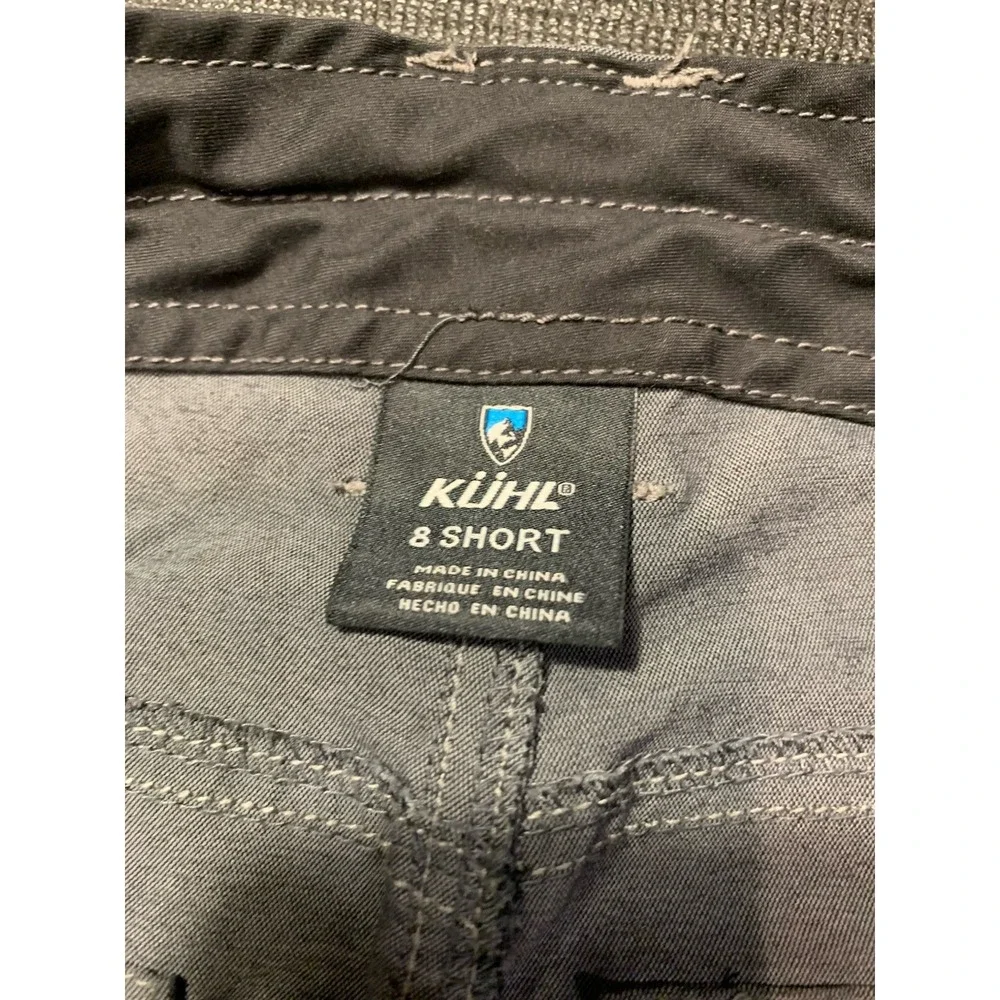 Kuhl Pants Women 8 Short Stone Gray Trekr Straight Leg Gorpcore Hiking Outdoors‎